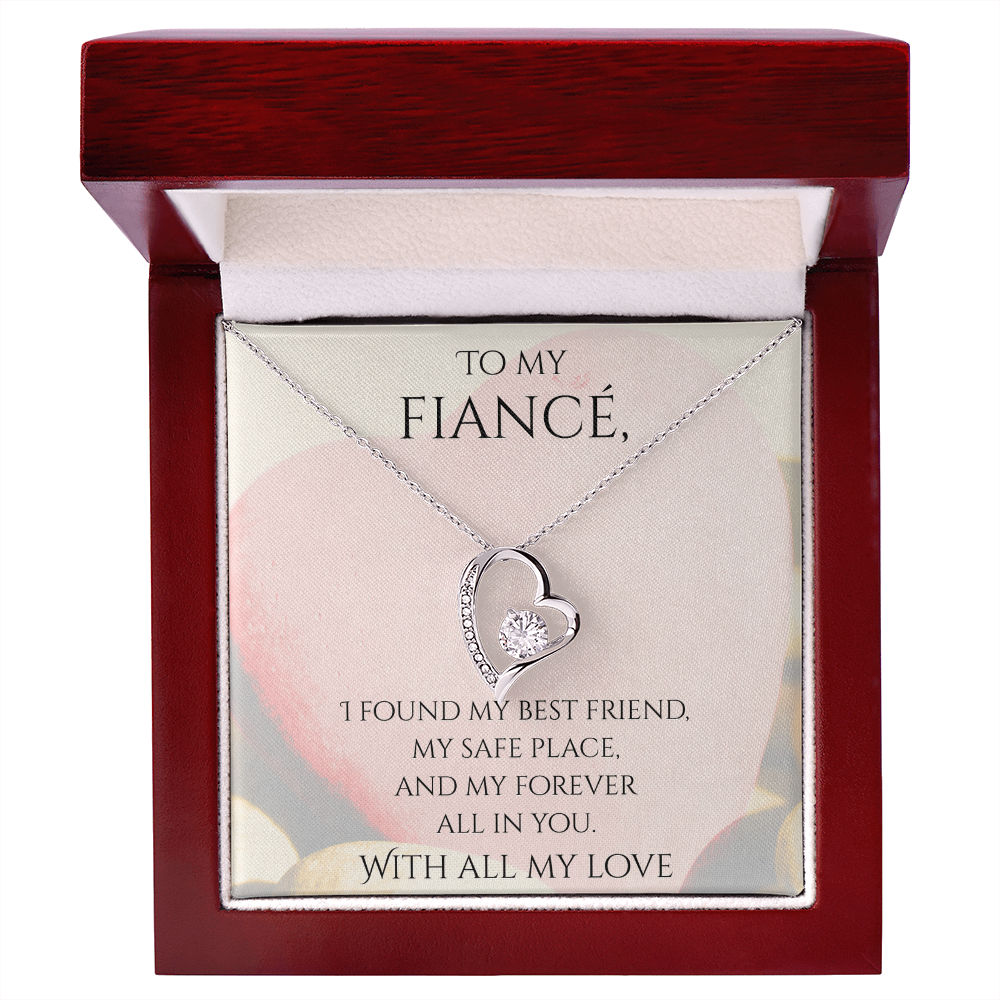 Valentine's Day Infinite Love Necklace - Gifts For Fiancé (Message 02)