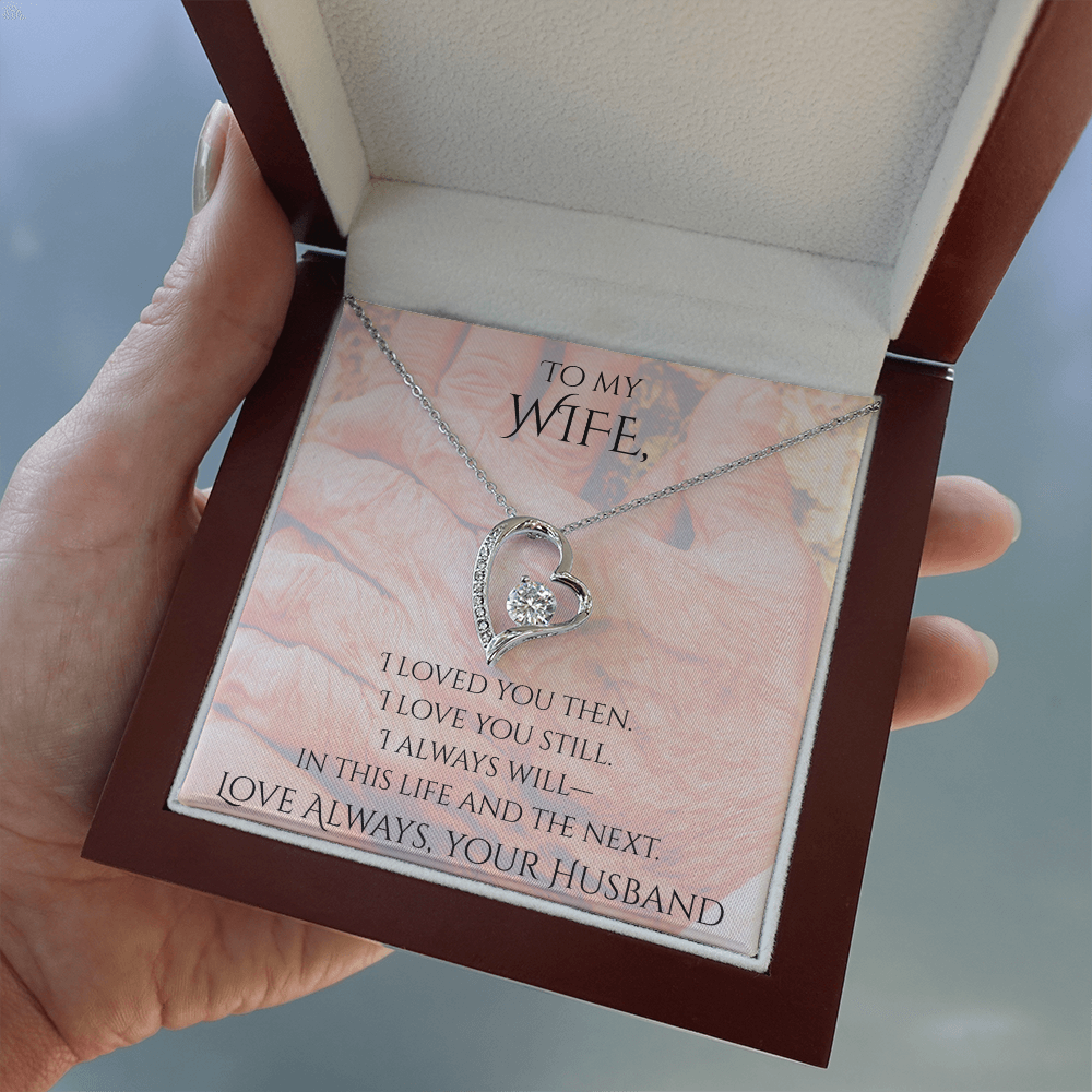 Valentine's Day Infinite Love Necklace - Gifts For Wife (Message 02)