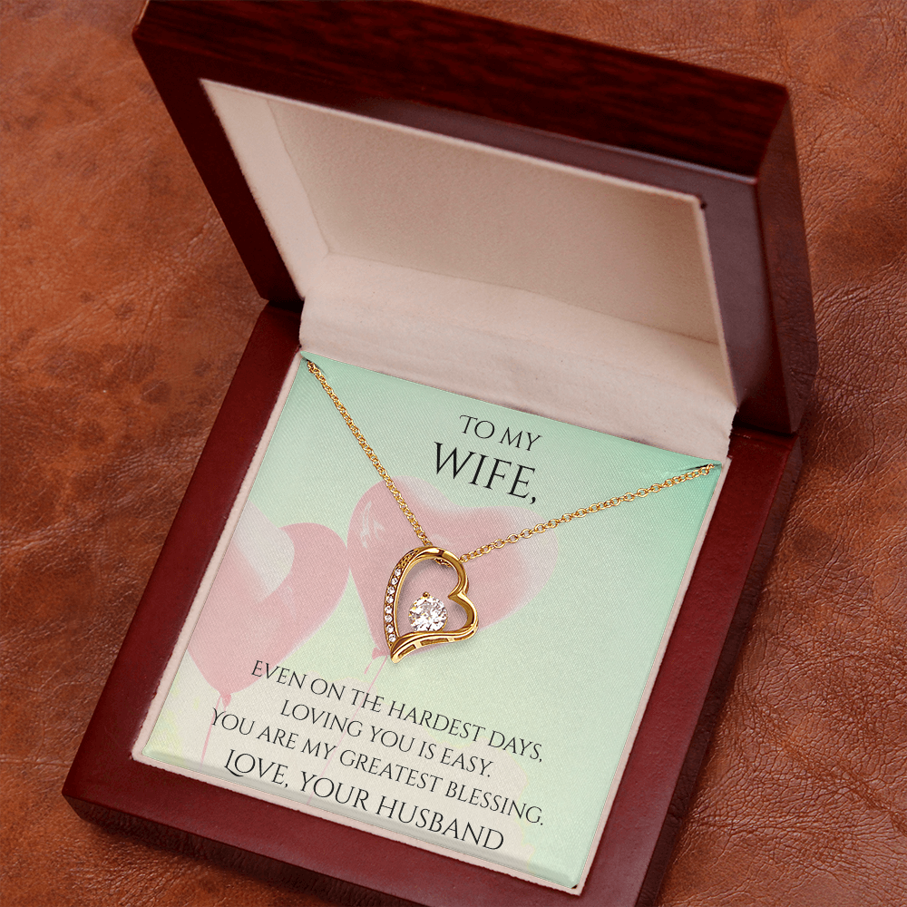 Valentine's Day Infinite Love Necklace - Gifts For Wife (Message 04)