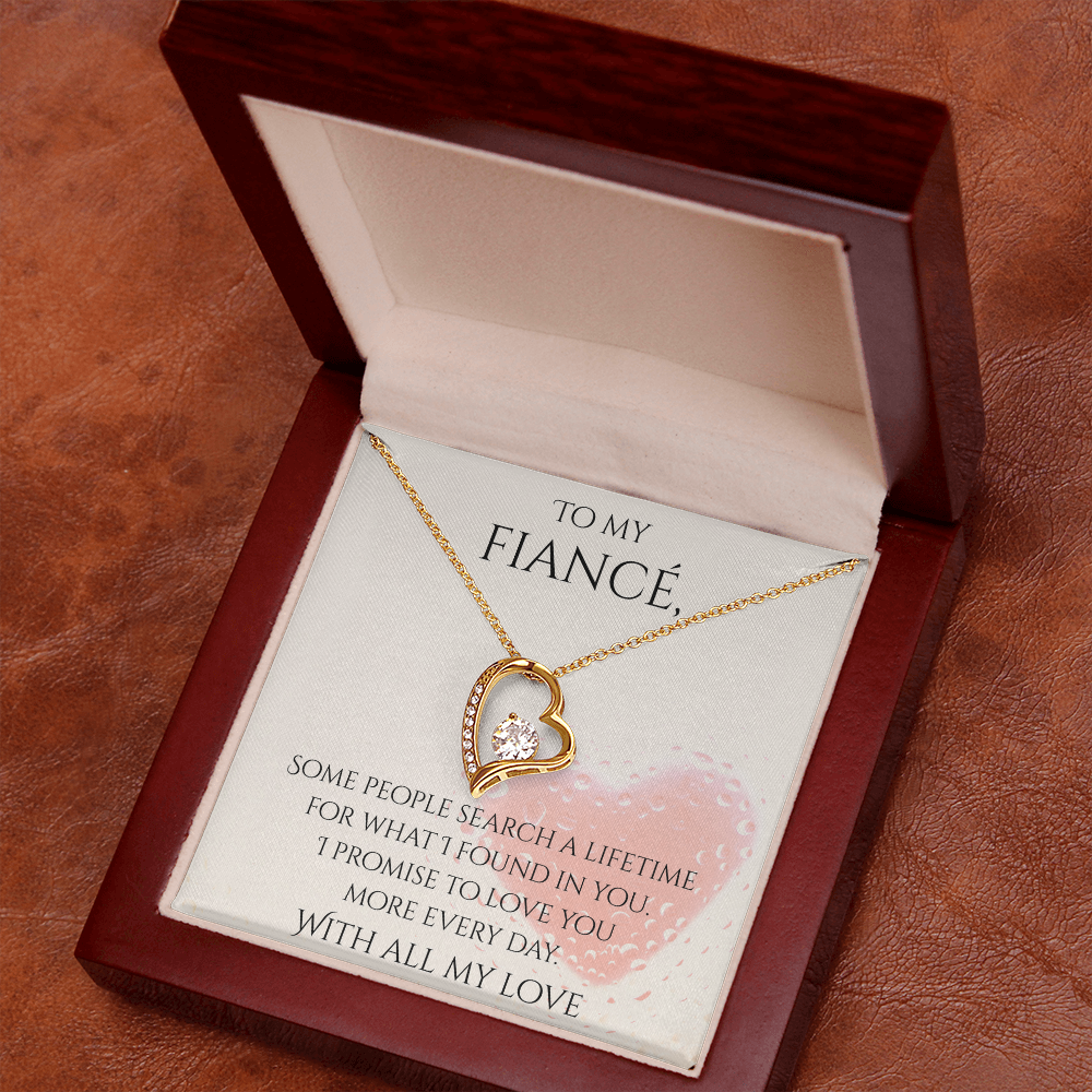 Valentine's Day Infinite Love Necklace - Gifts For Fiancé (Message 03)