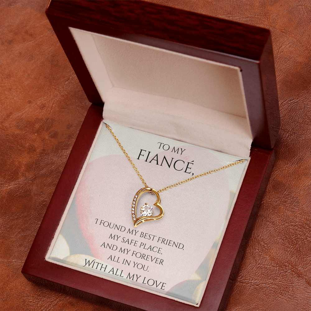 Valentine's Day Infinite Love Necklace - Gifts For Fiancé (Message 02)
