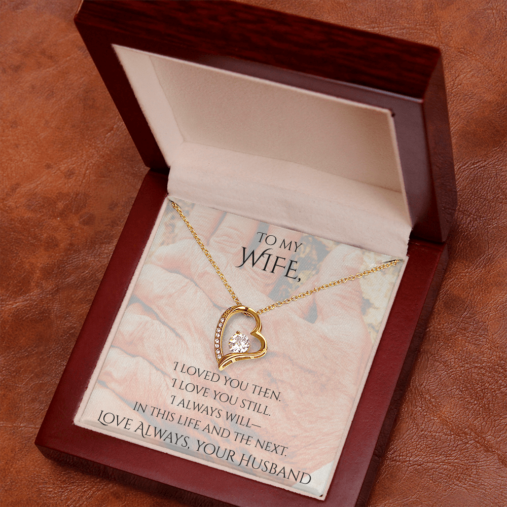 Valentine's Day Infinite Love Necklace - Gifts For Wife (Message 02)