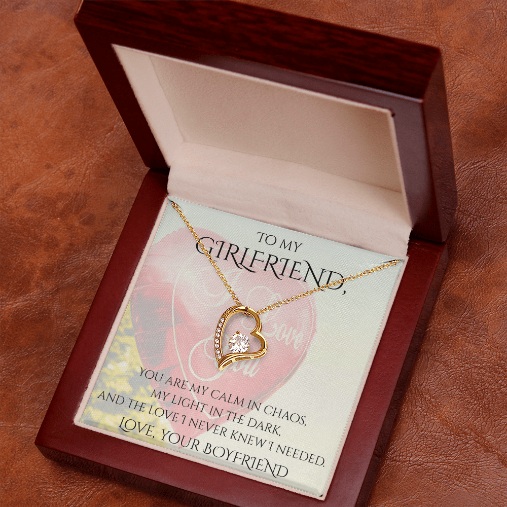 Valentine's Day Infinite Love Necklace - Gifts For Girlfriend (Message 02)