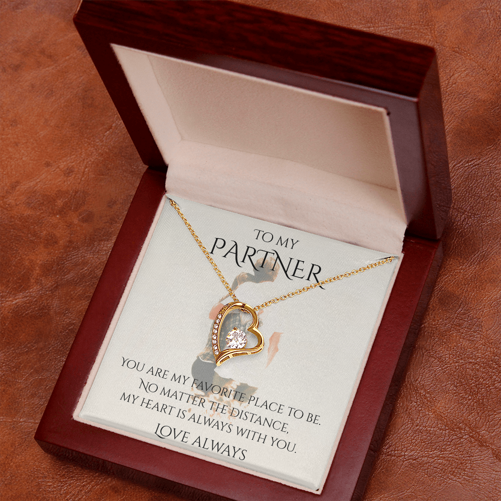 Valentine's Day Infinite Love Necklace - Gifts For Partner (Message 02)
