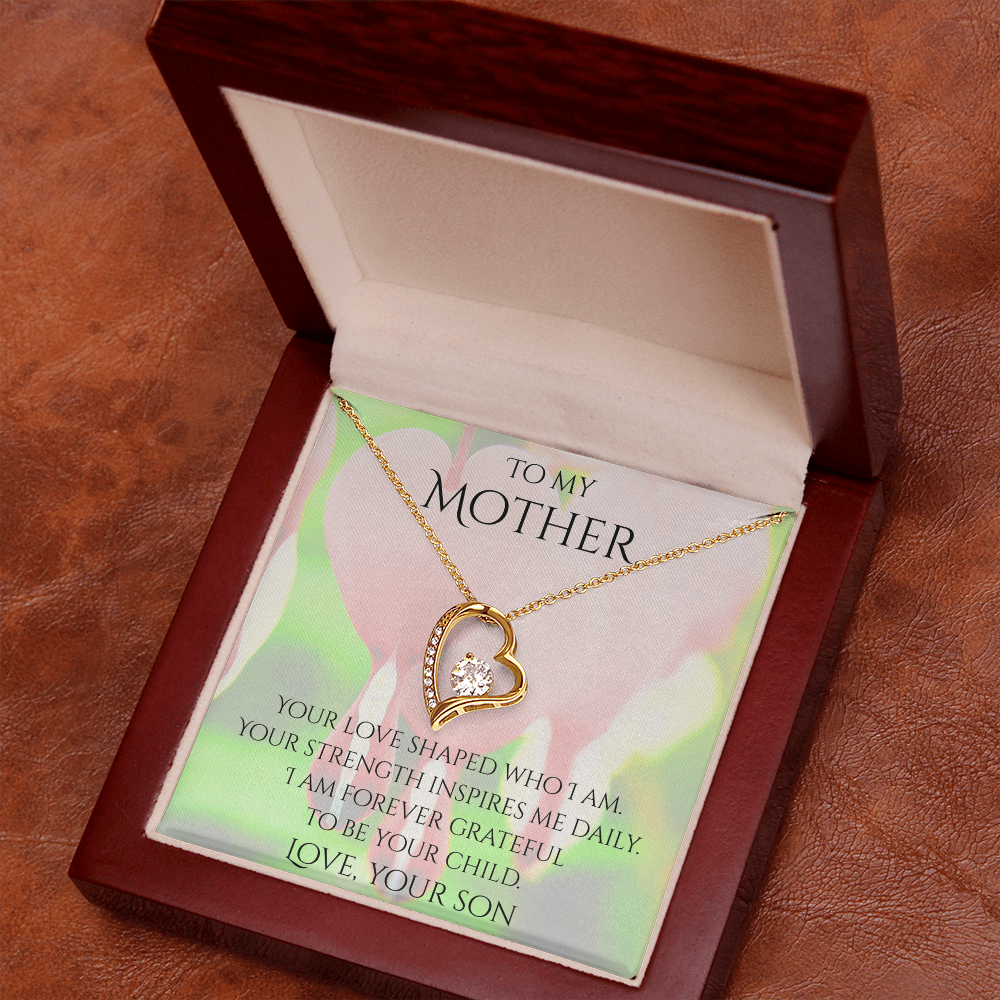 Valentine's Day Infinite Love Necklace - Gifts For Mother (From Son)