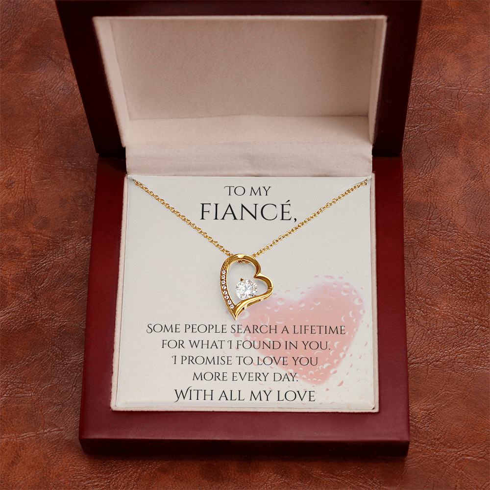 Valentine's Day Infinite Love Necklace - Gifts For Fiancé (Message 03)