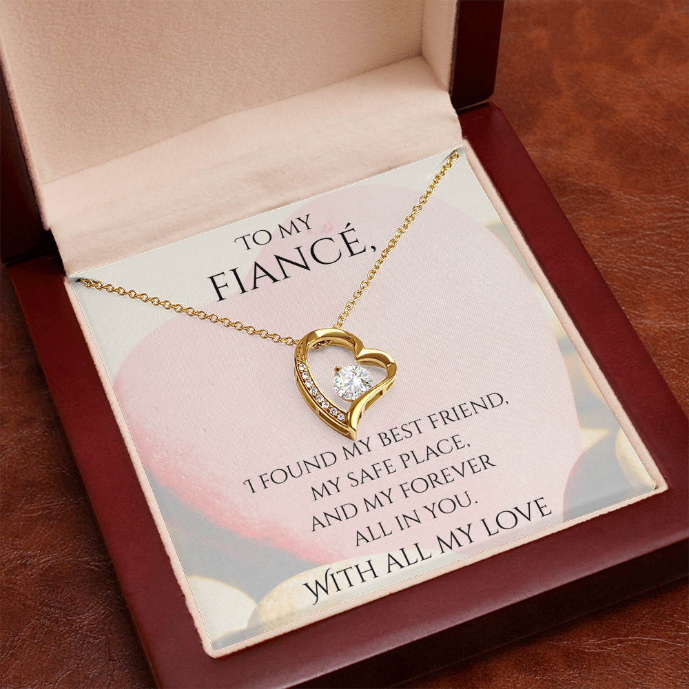 Valentine's Day Infinite Love Necklace - Gifts For Fiancé (Message 02)