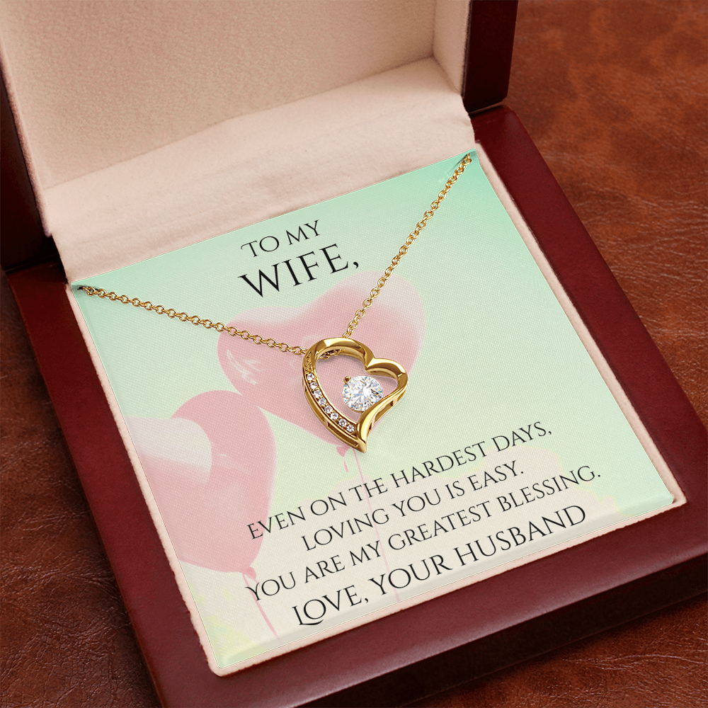 Valentine's Day Infinite Love Necklace - Gifts For Wife (Message 04)