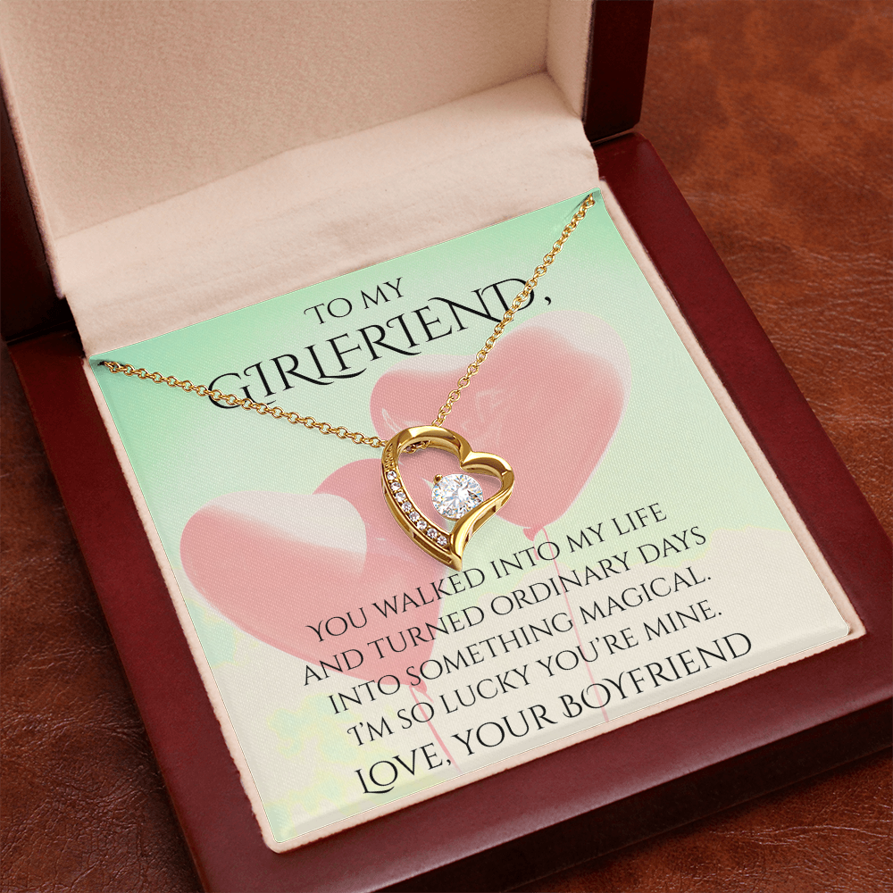 Valentine's Day Infinite Love Necklace - Gifts For Girlfriend (Message 03)