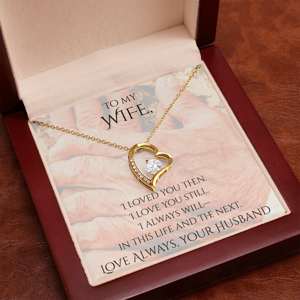 Valentine's Day Infinite Love Necklace - Gifts For Wife (Message 02)
