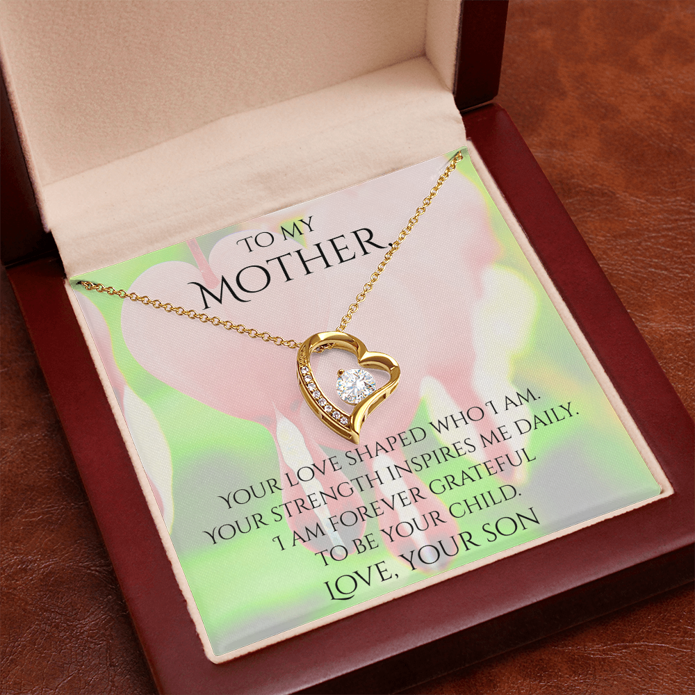 Valentine's Day Infinite Love Necklace - Gifts For Mother (From Son)