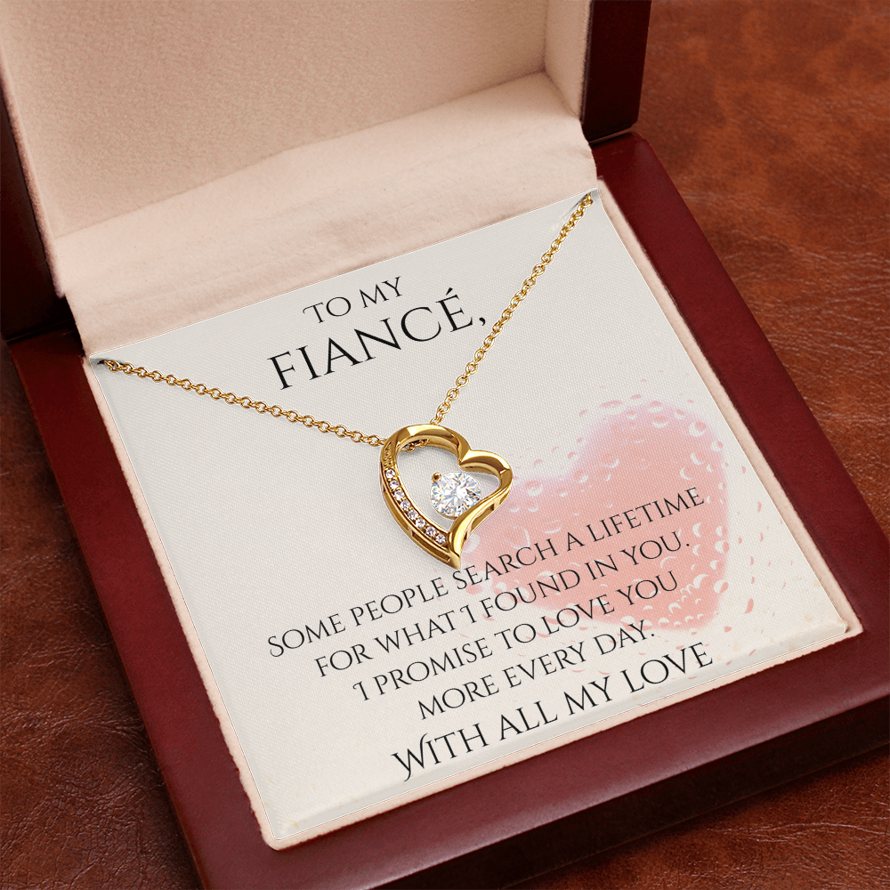 Valentine's Day Infinite Love Necklace - Gifts For Fiancé (Message 03)
