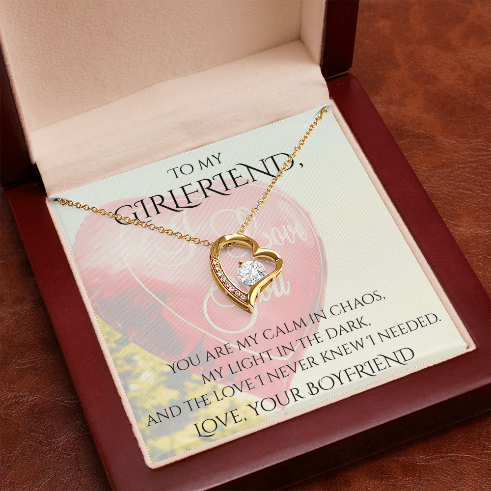 Valentine's Day Infinite Love Necklace - Gifts For Girlfriend (Message 02)