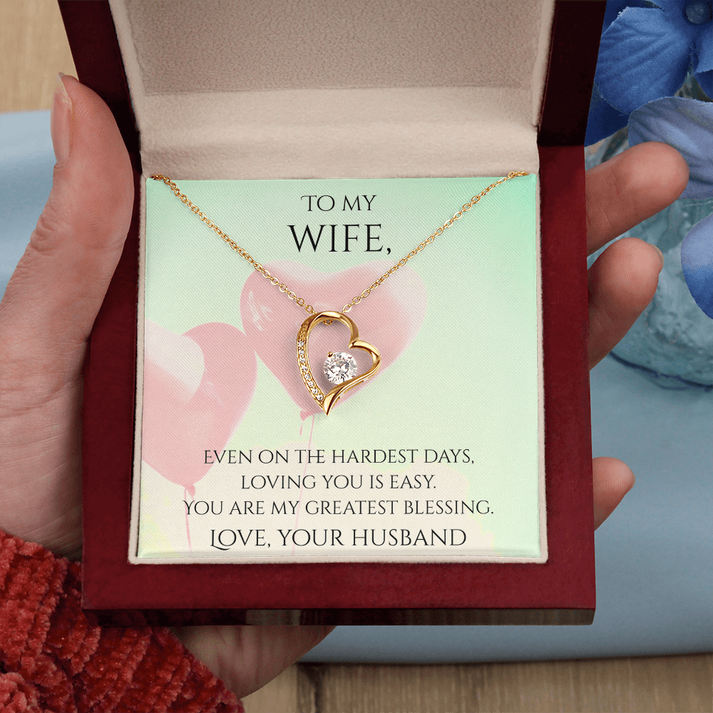 Valentine's Day Infinite Love Necklace - Gifts For Wife (Message 04)
