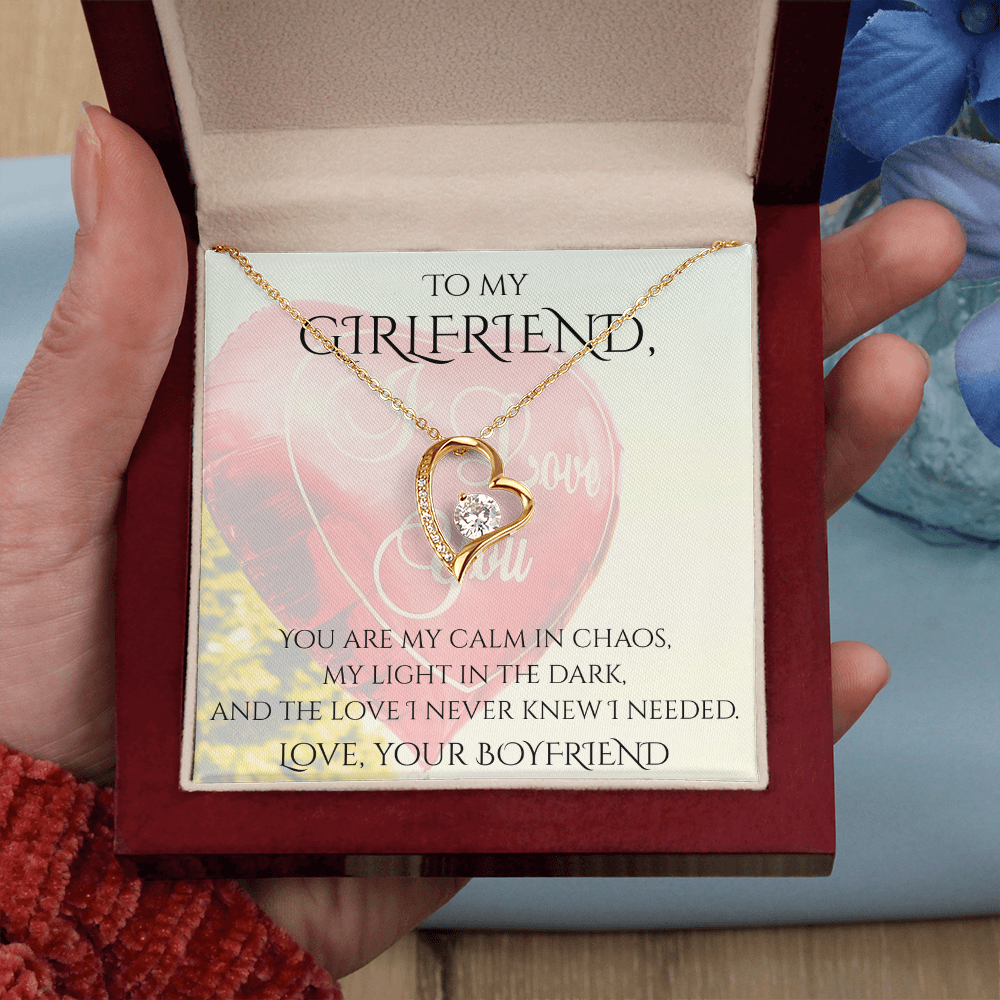 Valentine's Day Infinite Love Necklace - Gifts For Girlfriend (Message 02)