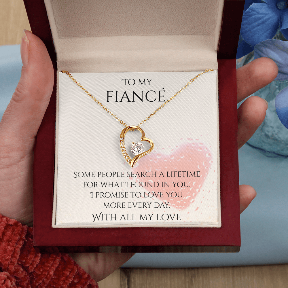 Valentine's Day Infinite Love Necklace - Gifts For Fiancé (Message 03)