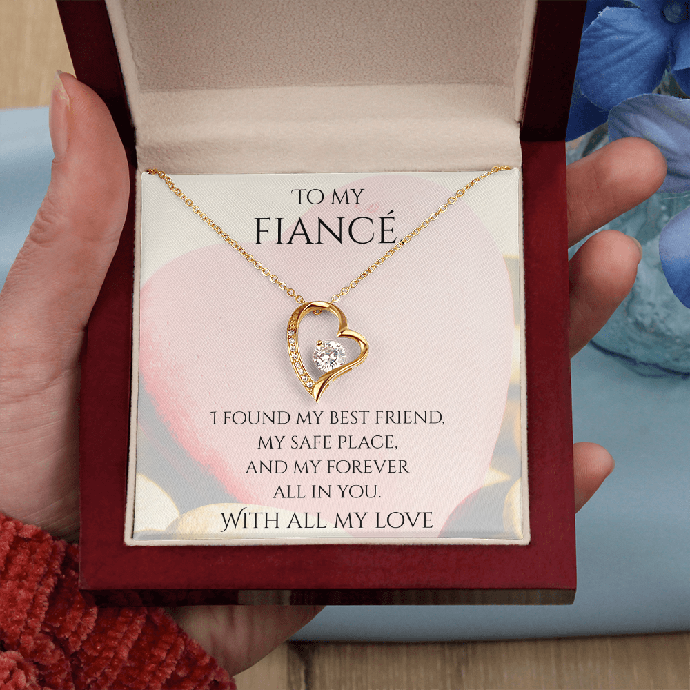 Valentine's Day Infinite Love Necklace - Gifts For Fiancé (Message 02)