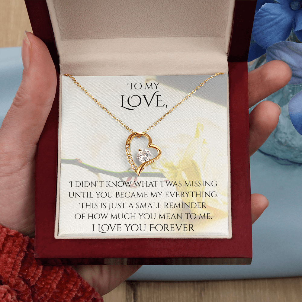 Valentine's Day Infinite Love Necklace - Gifts For Partner (Message 03)