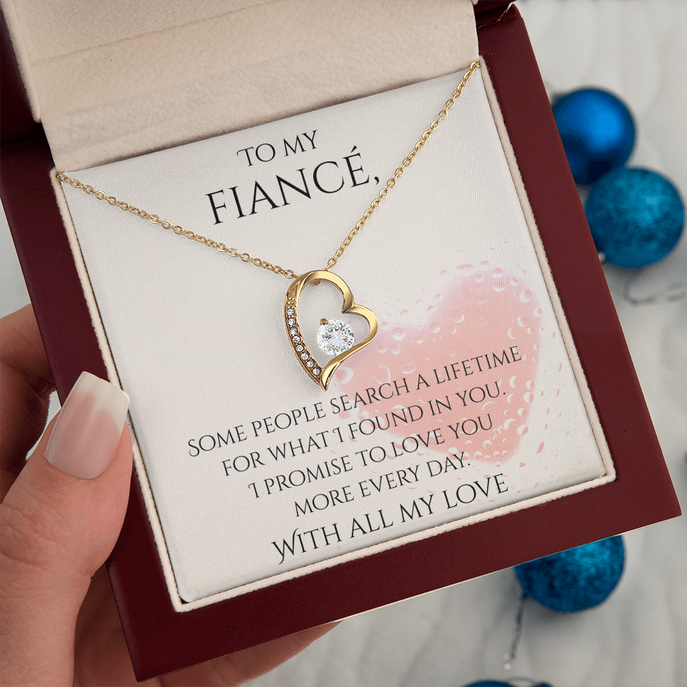 Valentine's Day Infinite Love Necklace - Gifts For Fiancé (Message 03)