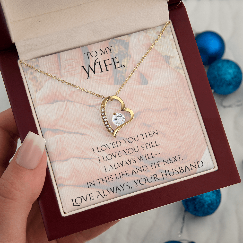 Valentine's Day Infinite Love Necklace - Gifts For Wife (Message 02)
