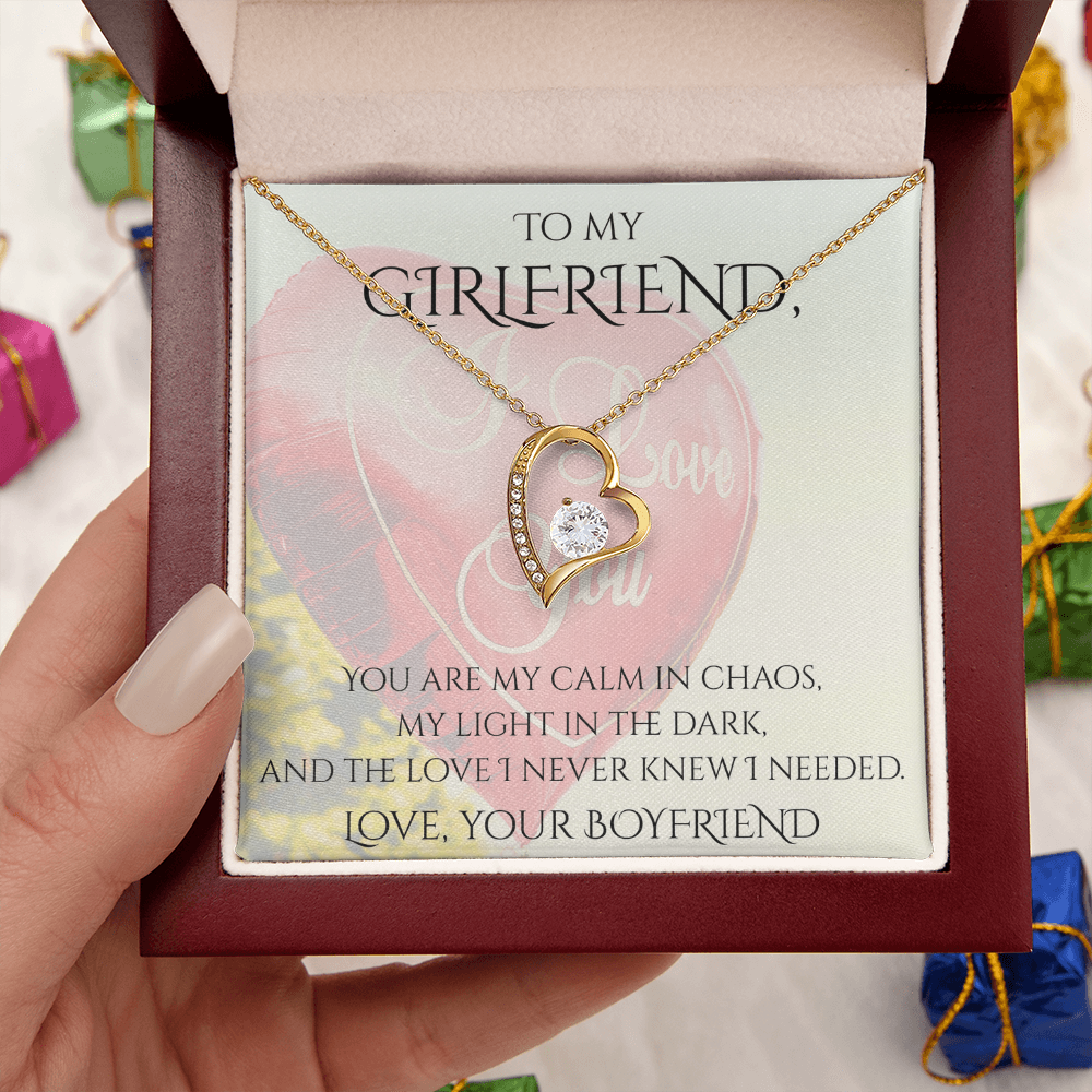 Valentine's Day Infinite Love Necklace - Gifts For Girlfriend (Message 02)