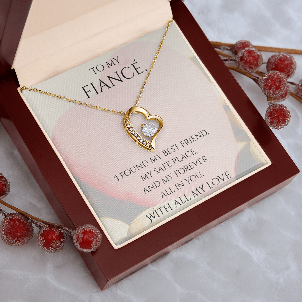Valentine's Day Infinite Love Necklace - Gifts For Fiancé (Message 02)