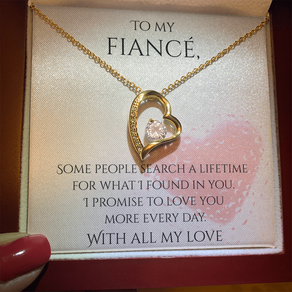 Valentine's Day Infinite Love Necklace - Gifts For Fiancé (Message 03)