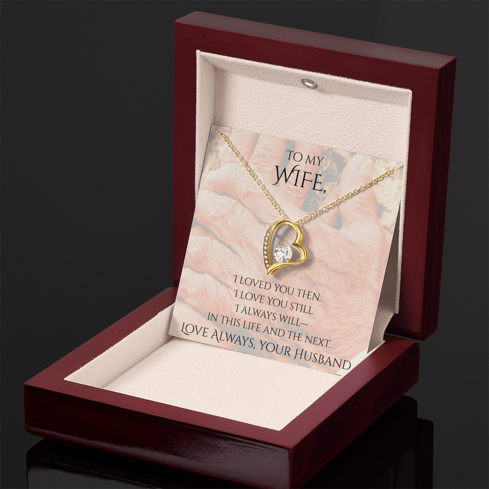 Valentine's Day Infinite Love Necklace - Gifts For Wife (Message 02)