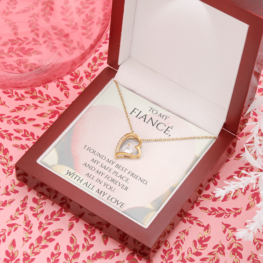 Valentine's Day Infinite Love Necklace - Gifts For Fiancé (Message 02)