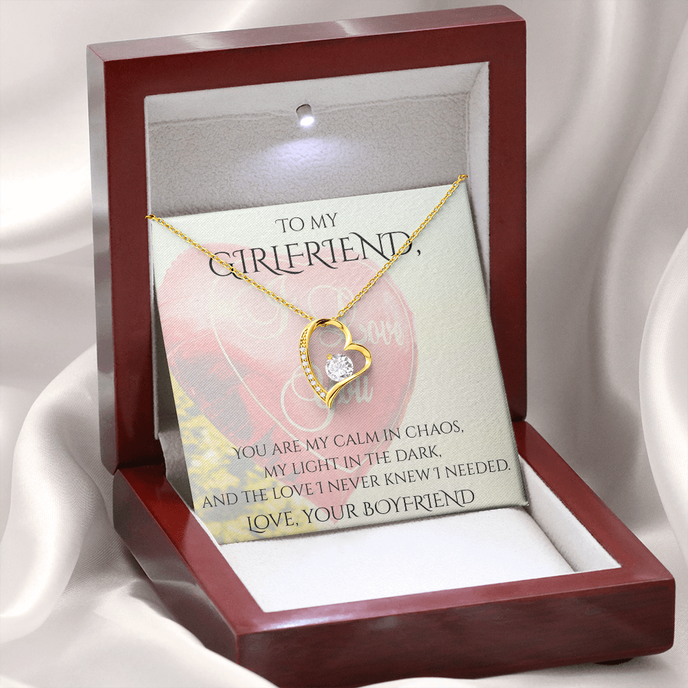 Valentine's Day Infinite Love Necklace - Gifts For Girlfriend (Message 02)