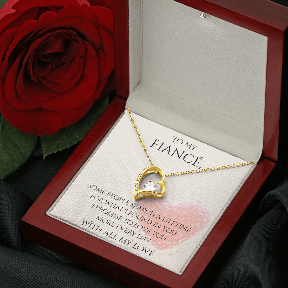 Valentine's Day Infinite Love Necklace - Gifts For Fiancé (Message 03)
