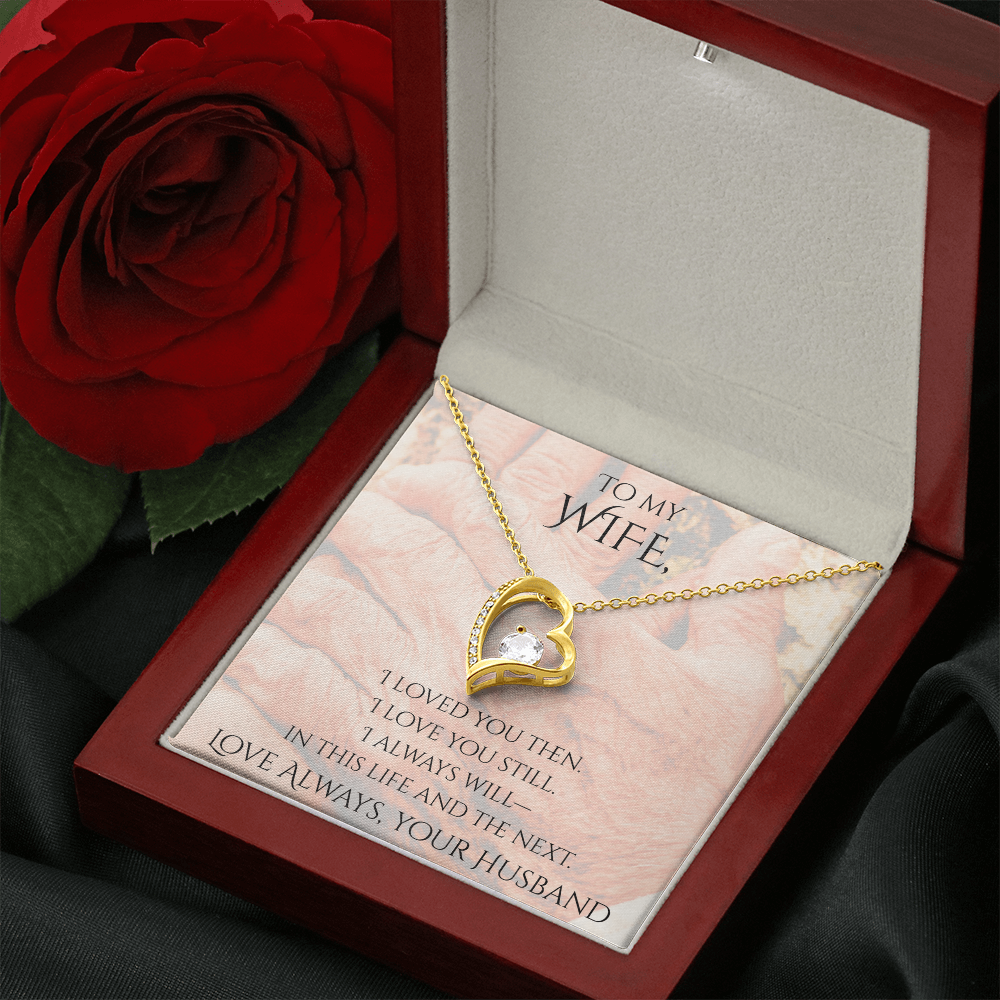 Valentine's Day Infinite Love Necklace - Gifts For Wife (Message 02)
