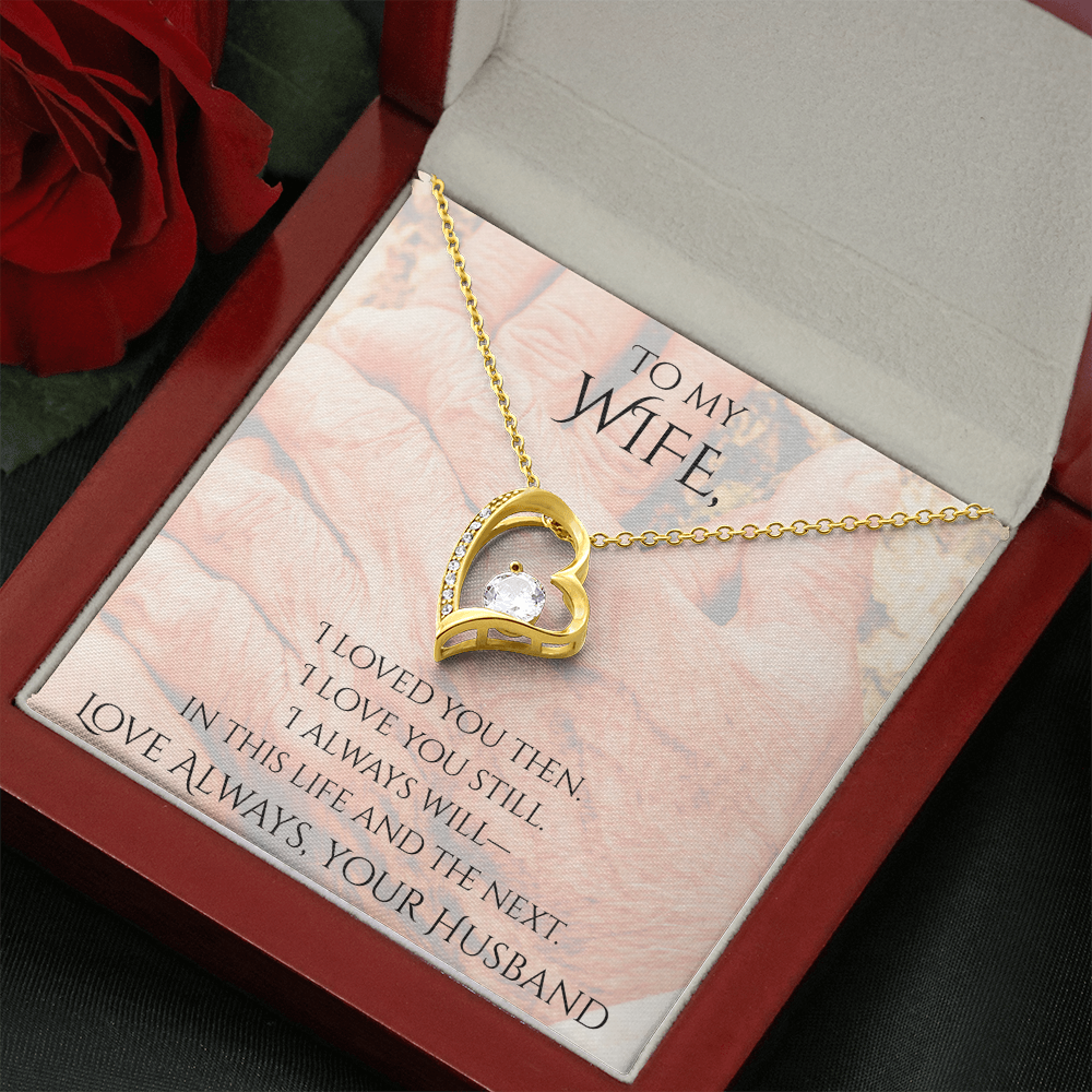 Valentine's Day Infinite Love Necklace - Gifts For Wife (Message 02)