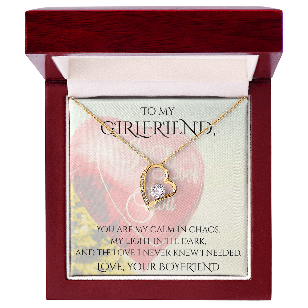 Valentine's Day Infinite Love Necklace - Gifts For Girlfriend (Message 02)