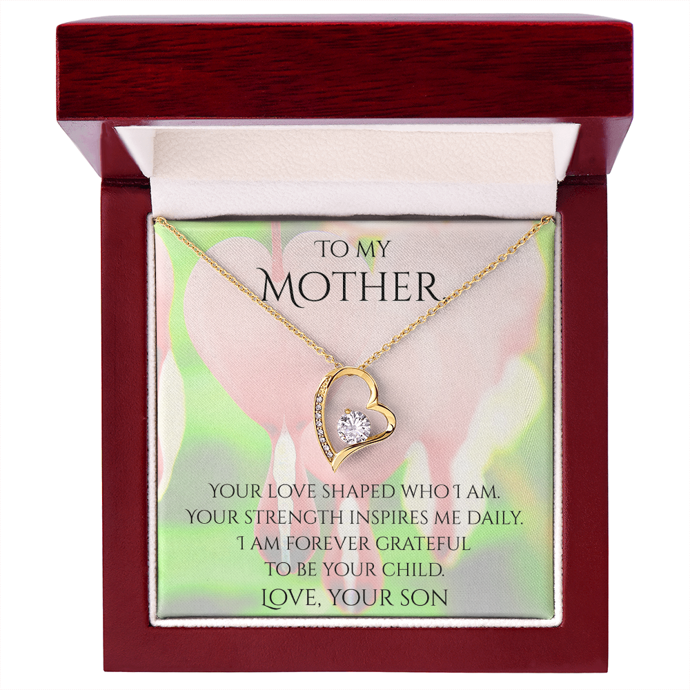 Valentine's Day Infinite Love Necklace - Gifts For Mother (From Son)