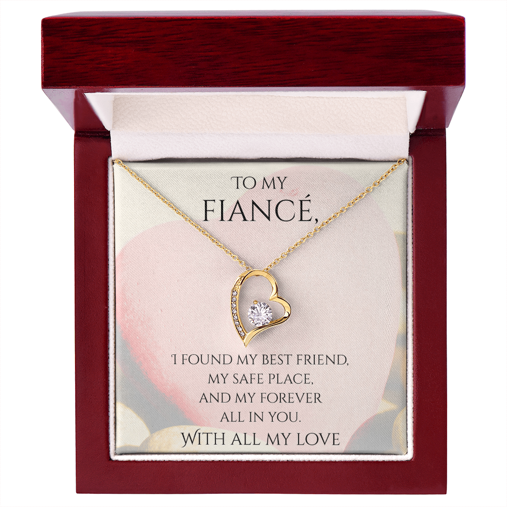 Valentine's Day Infinite Love Necklace - Gifts For Fiancé (Message 02)