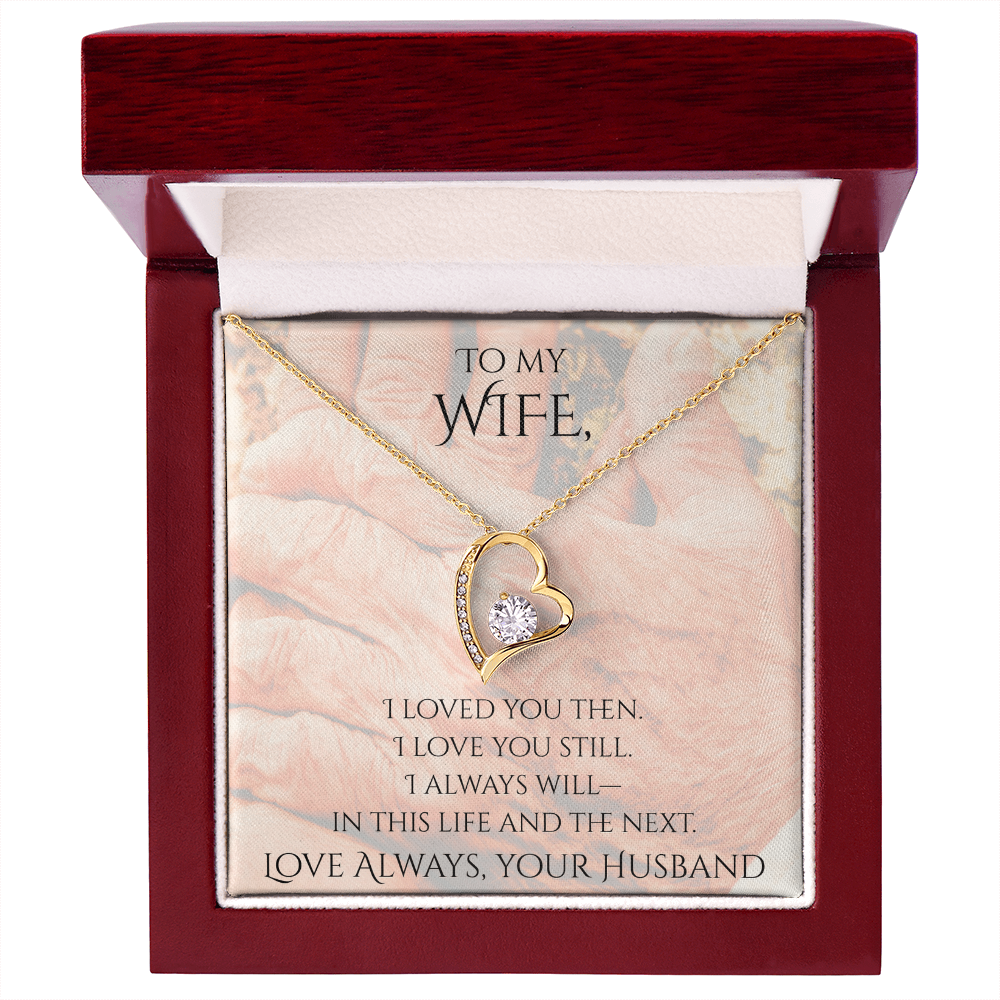 Valentine's Day Infinite Love Necklace - Gifts For Wife (Message 02)