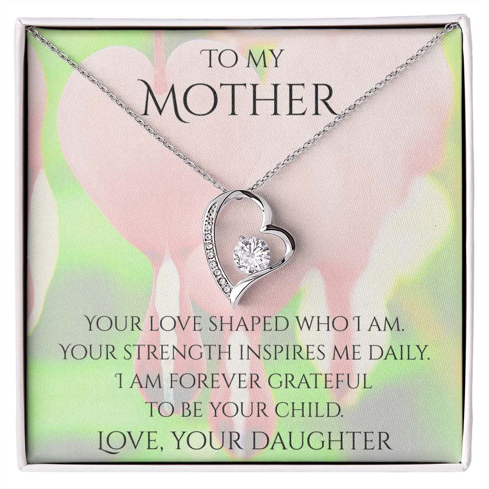 Valentine's Day Infinite Love Necklace - Gifts For Mother (From Daughter)