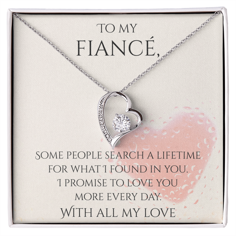 Valentine's Day Infinite Love Necklace - Gifts For Fiancé (Message 03)