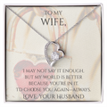 Valentine's Day Infinite Love Necklace - Gifts For Wife (Message 05)