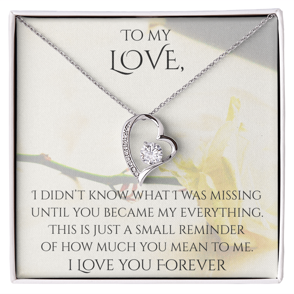 Valentine's Day Infinite Love Necklace - Gifts For Partner (Message 03)