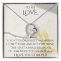 Valentine's Day Infinite Love Necklace - Gifts For Partner (Message 03)