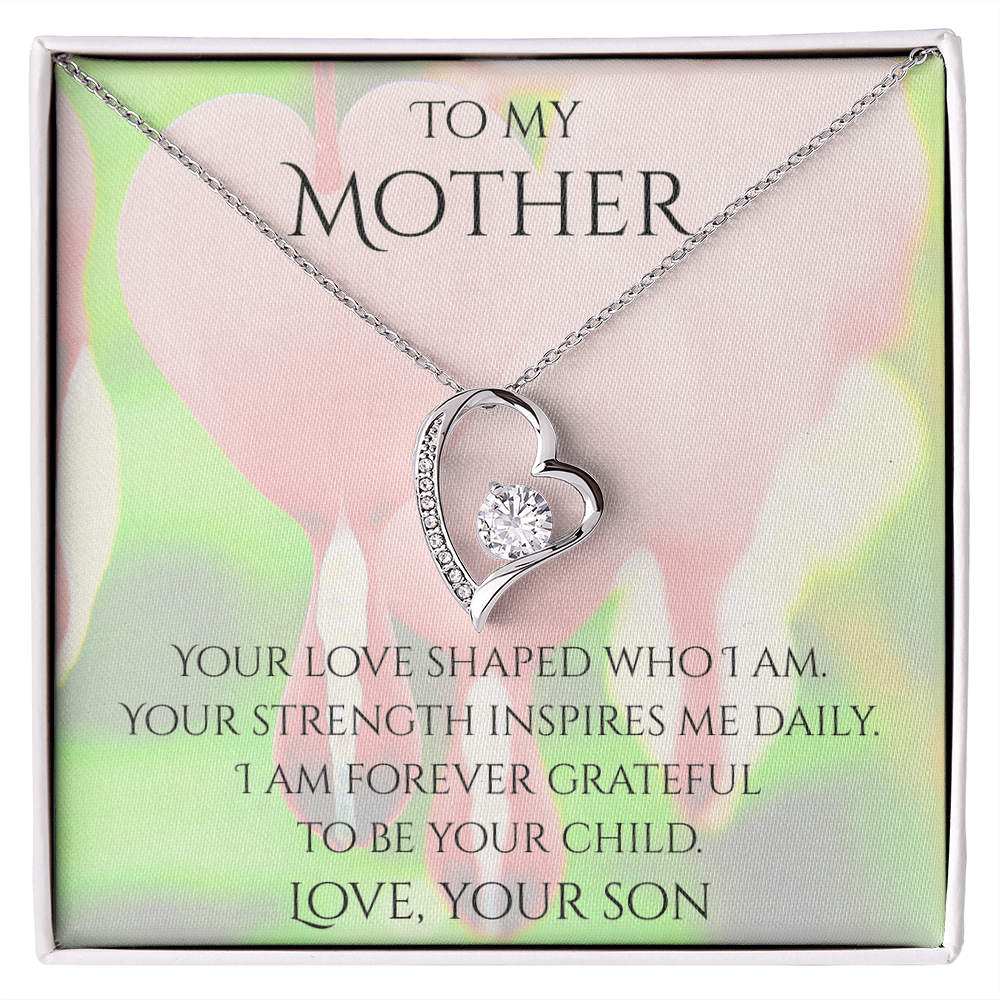 Valentine's Day Infinite Love Necklace - Gifts For Mother (From Son)