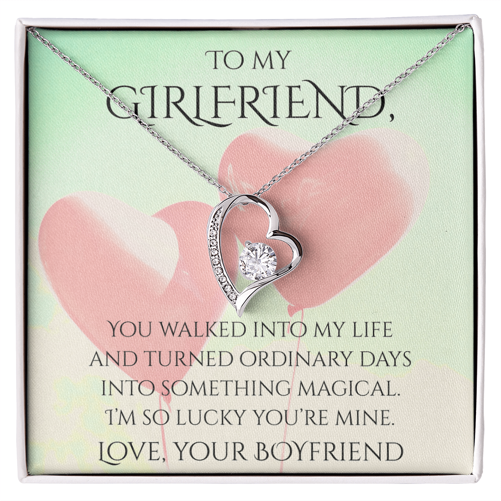 Valentine's Day Infinite Love Necklace - Gifts For Girlfriend (Message 03)