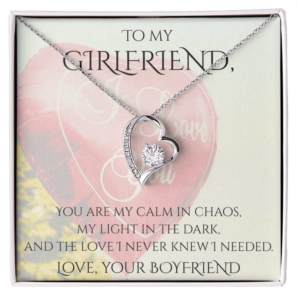 Valentine's Day Infinite Love Necklace - Gifts For Girlfriend (Message 02)