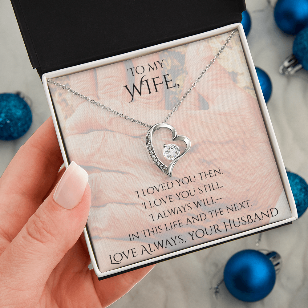 Valentine's Day Infinite Love Necklace - Gifts For Wife (Message 02)