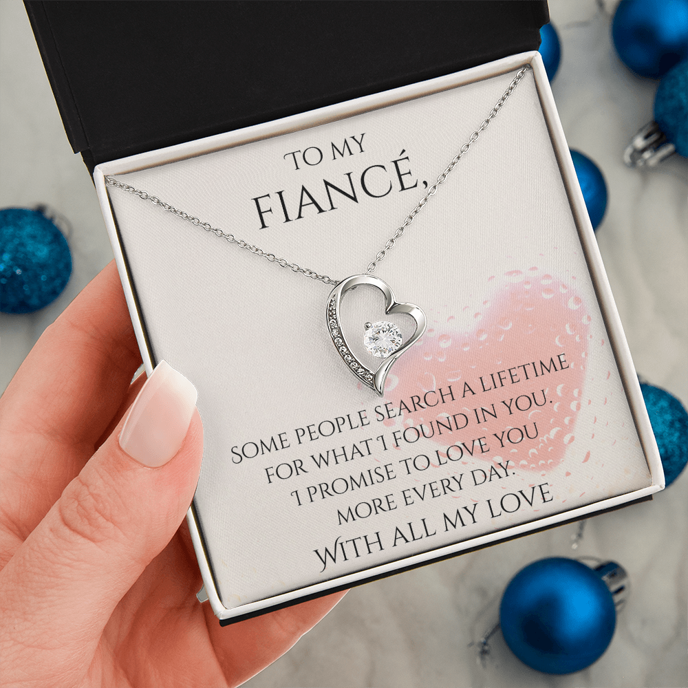 Valentine's Day Infinite Love Necklace - Gifts For Fiancé (Message 03)