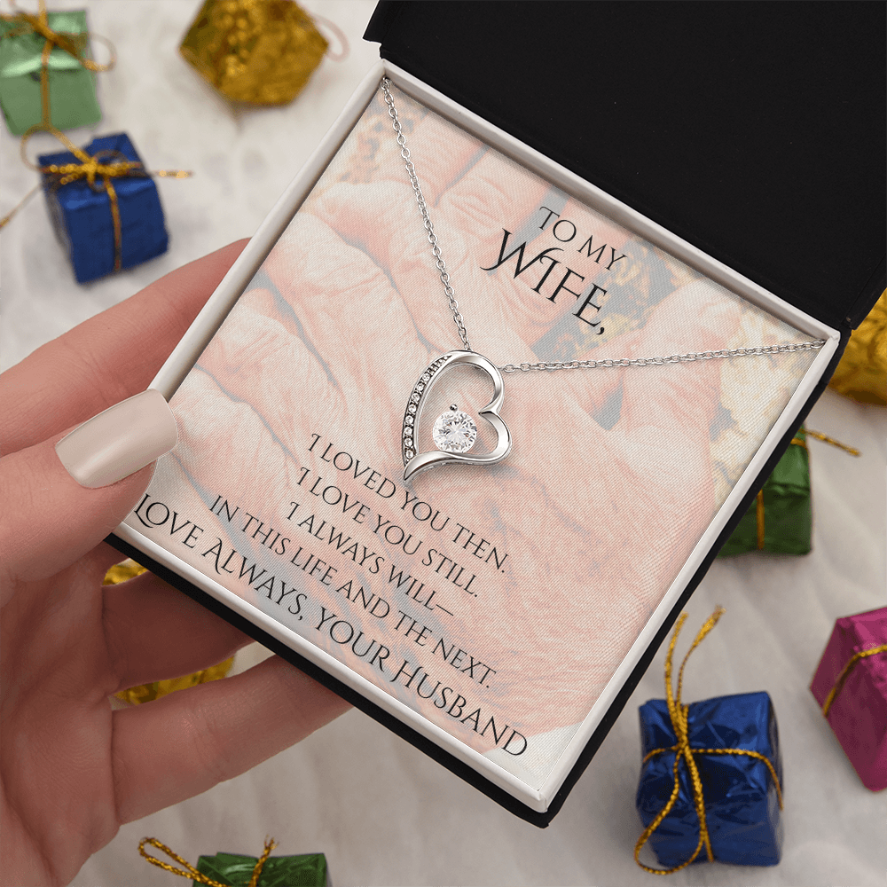 Valentine's Day Infinite Love Necklace - Gifts For Wife (Message 02)