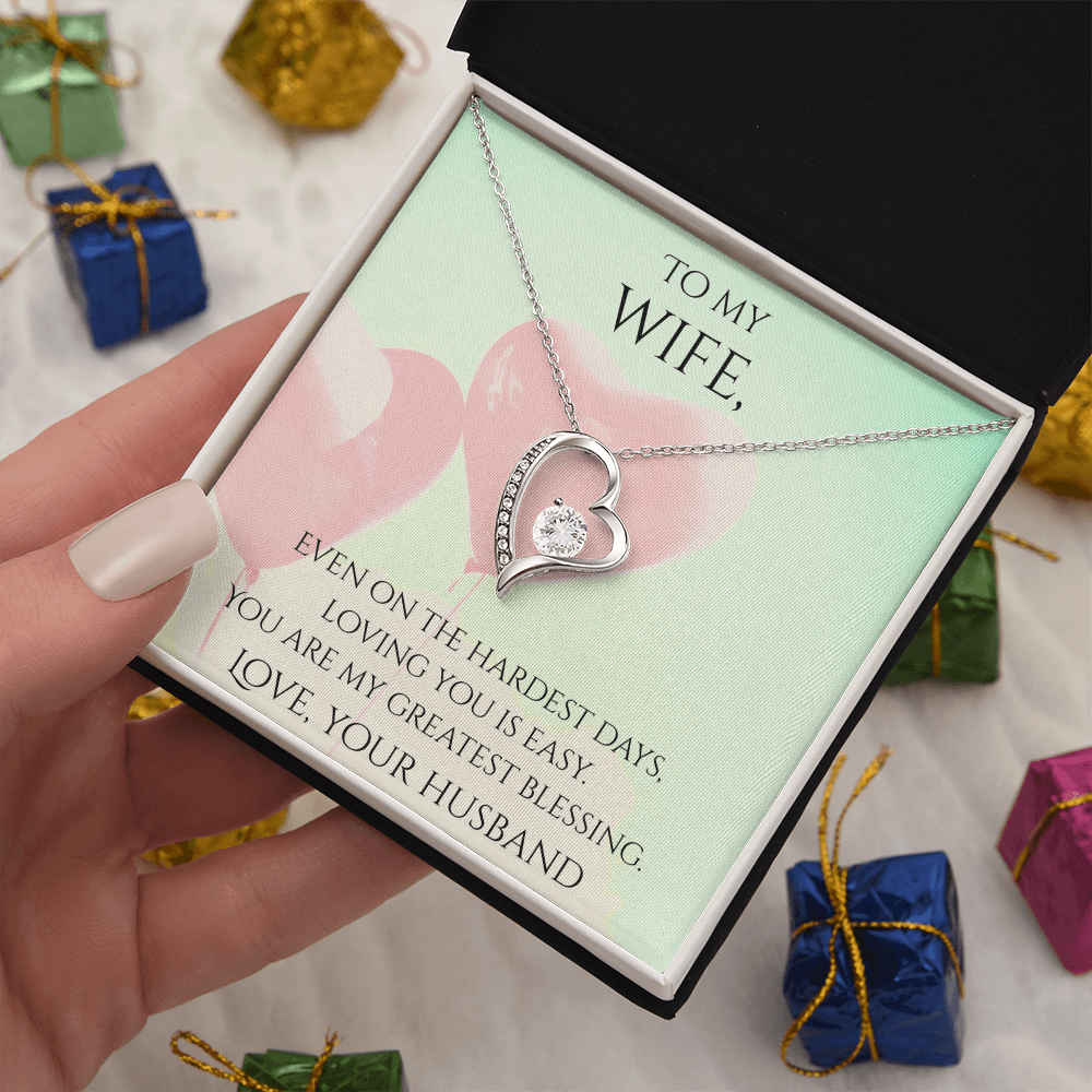 Valentine's Day Infinite Love Necklace - Gifts For Wife (Message 04)