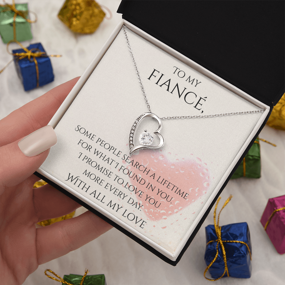 Valentine's Day Infinite Love Necklace - Gifts For Fiancé (Message 03)
